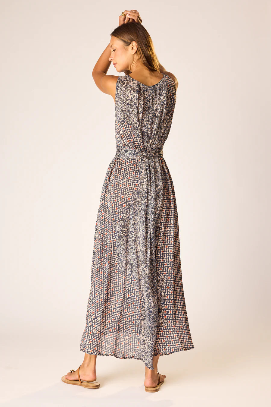 TOVA MAXI W/SASH BELT