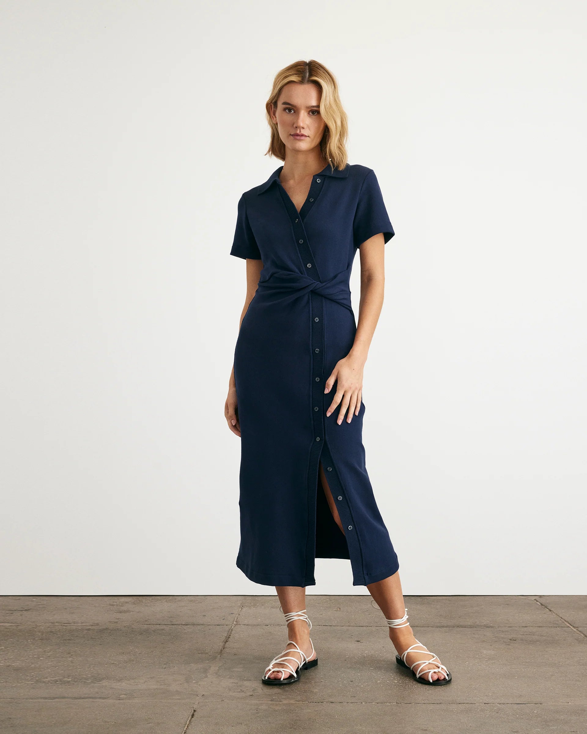 TANYA TAYLOR SHORT SLEEVE ELLICOT DRESS