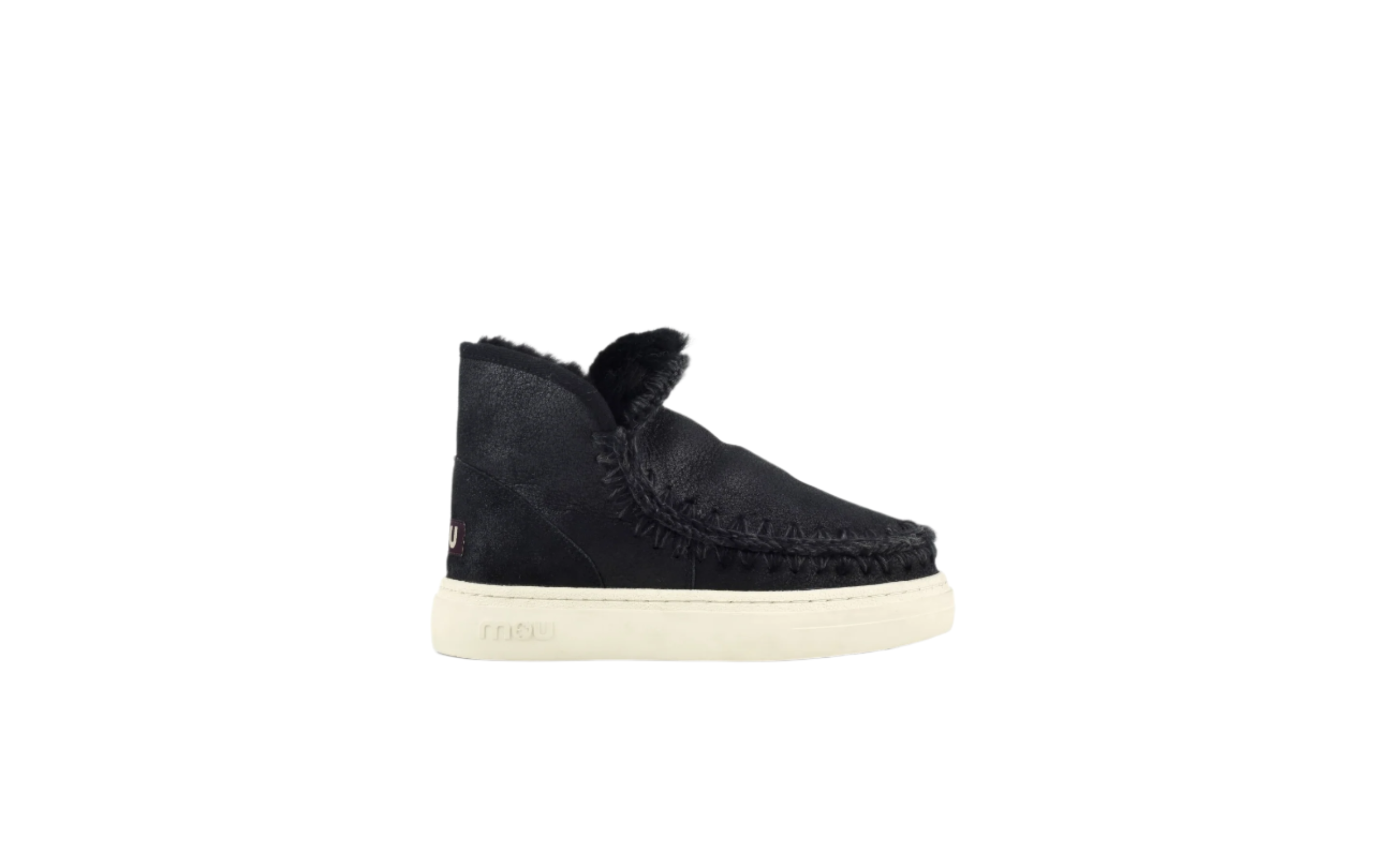 mou ESKIMO SNEAKER bold cracked black