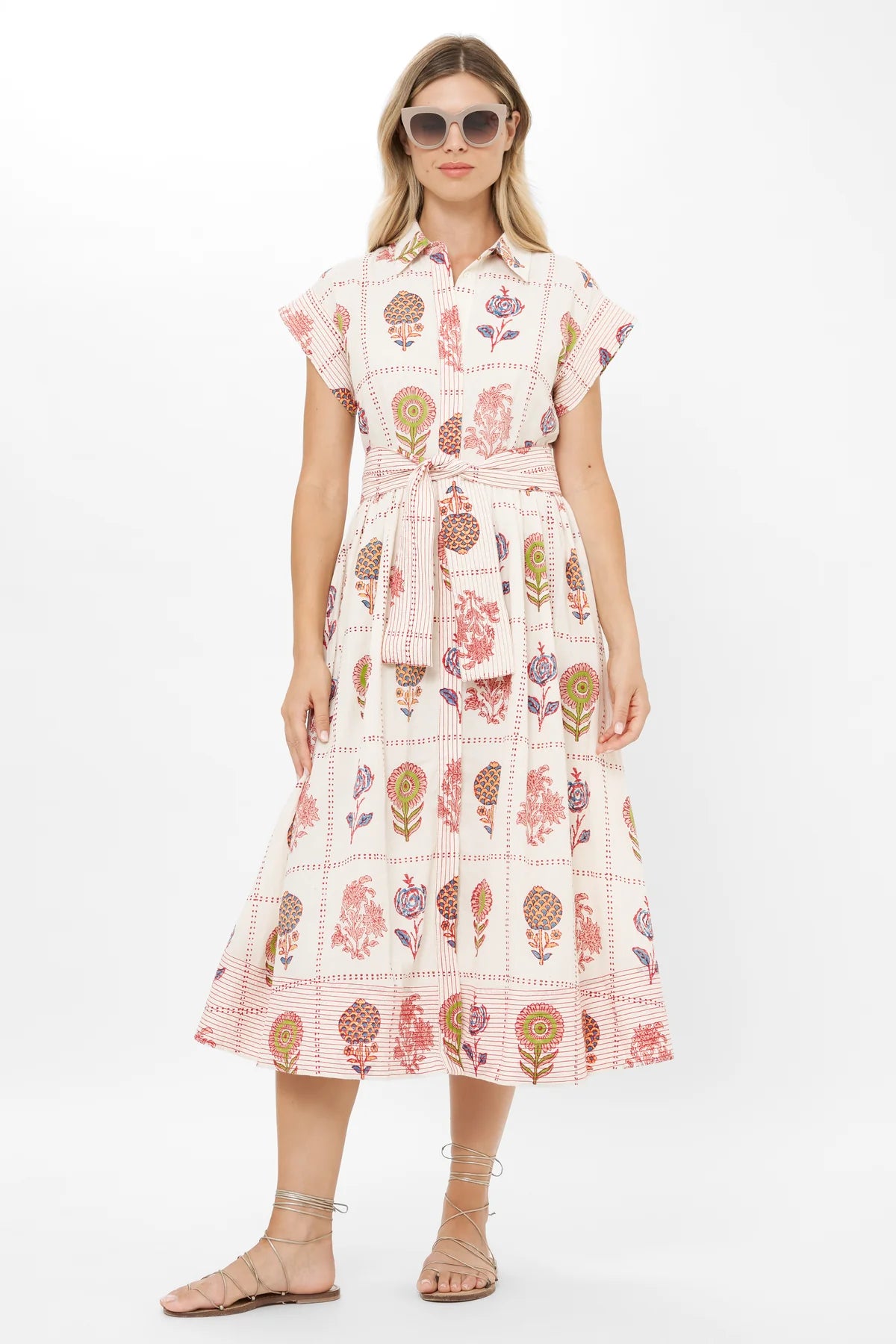 BELTED SHIRT DRESS