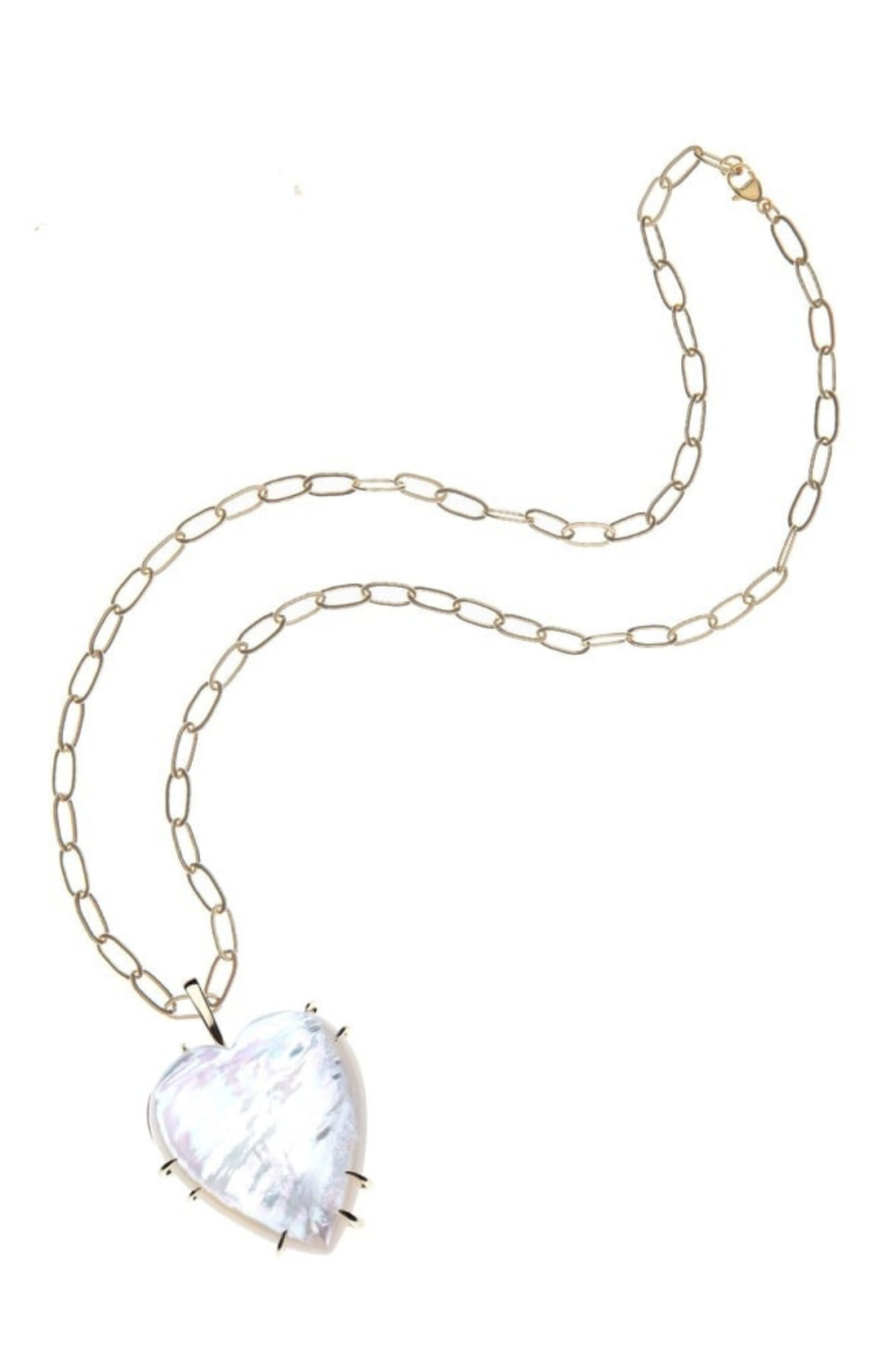 CARRY YOUR HEART MOTHER OF PEARL 18" DRAWN LINK