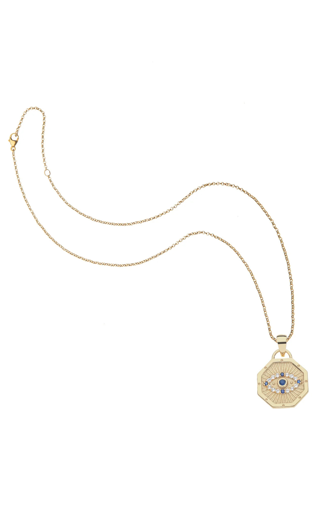 PROTECT EVIL EYE ROLO CHAIN