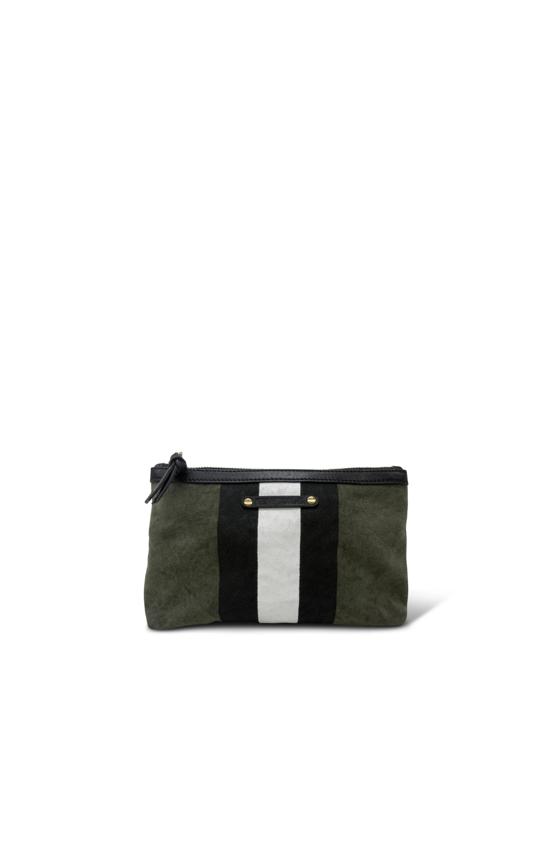 SMALL CANVAS POUCH - OLIVE