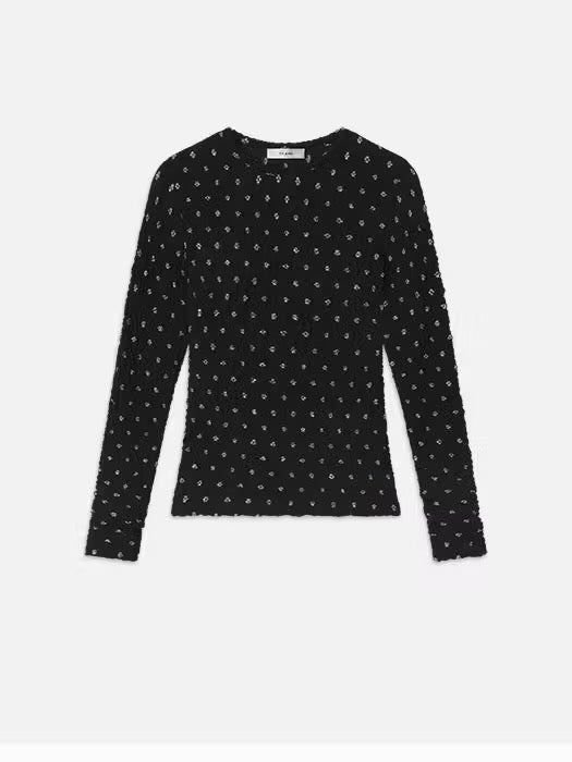 FRAME DOTTED MESH TOP