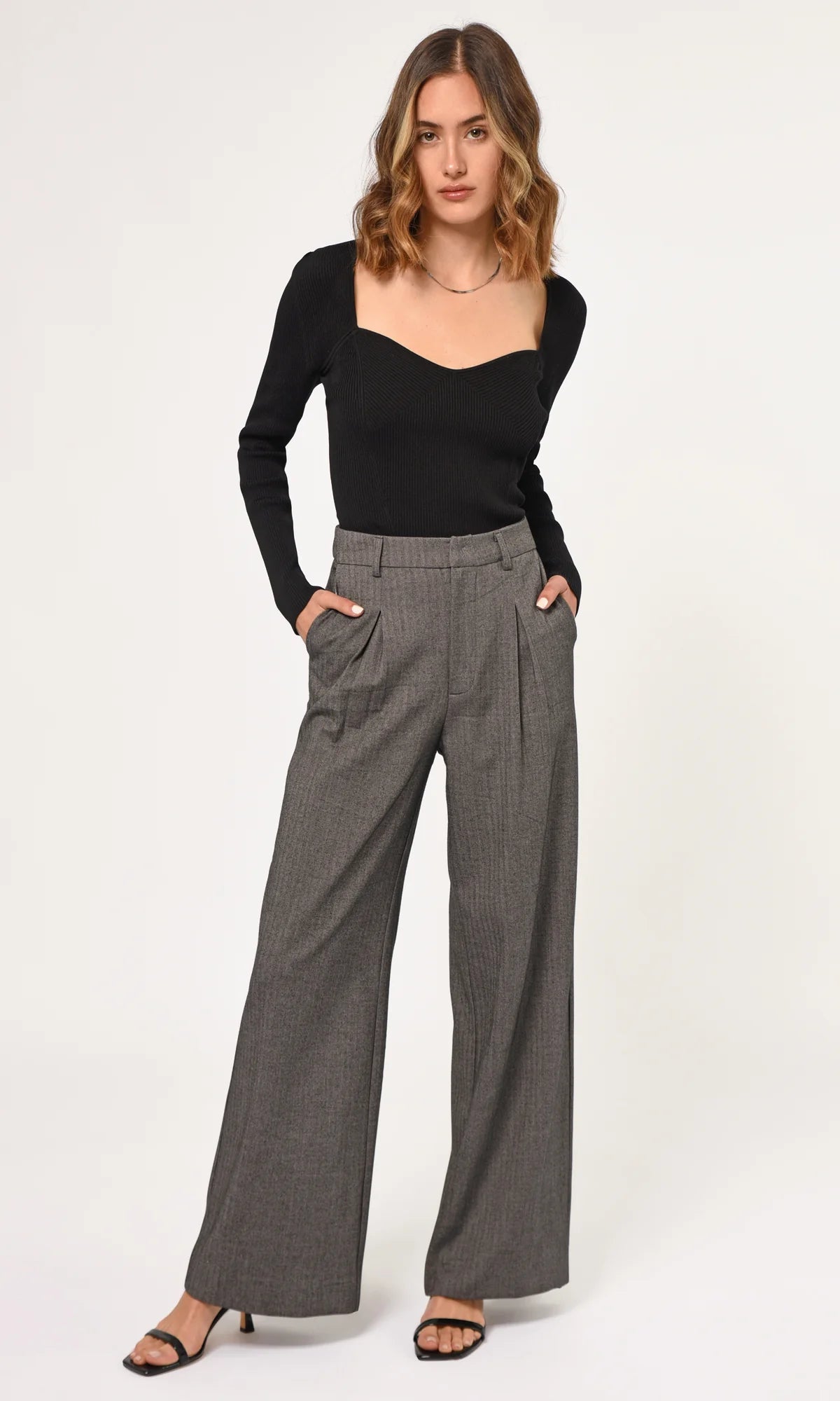 STANLEY WIDE LEG - CHARCOAL