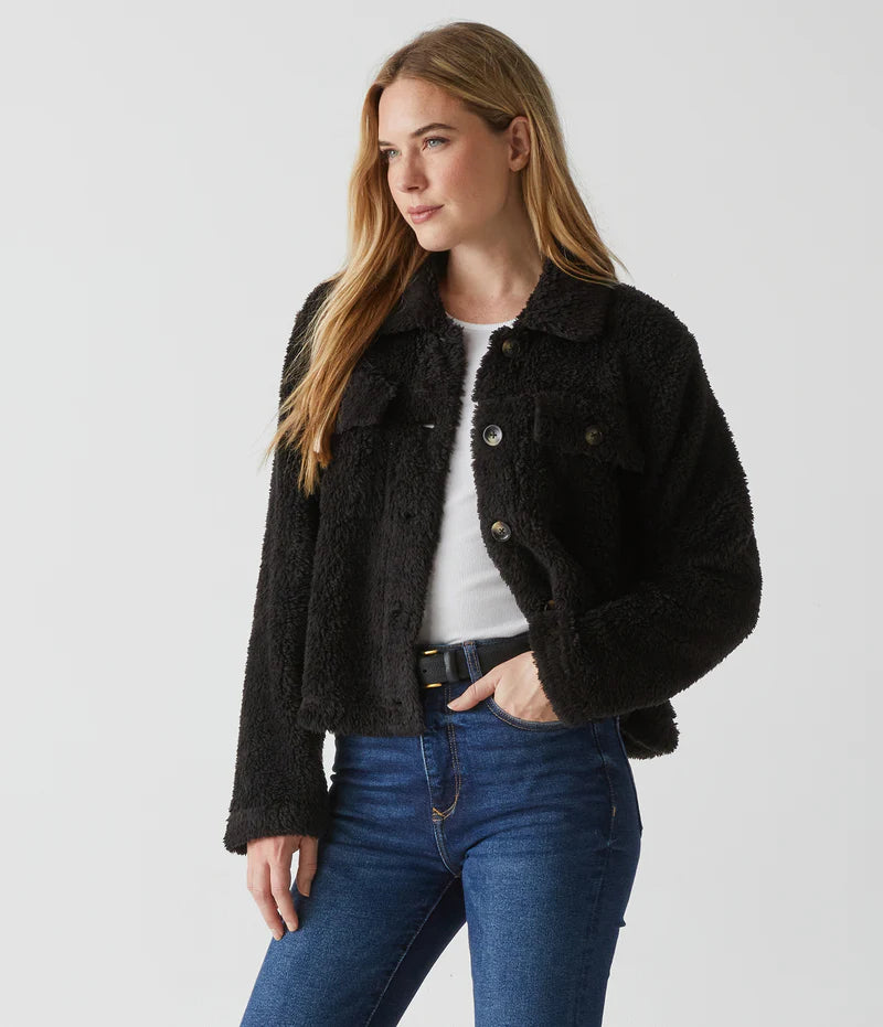 ARIZONA SHERPA CROPPED JACKET