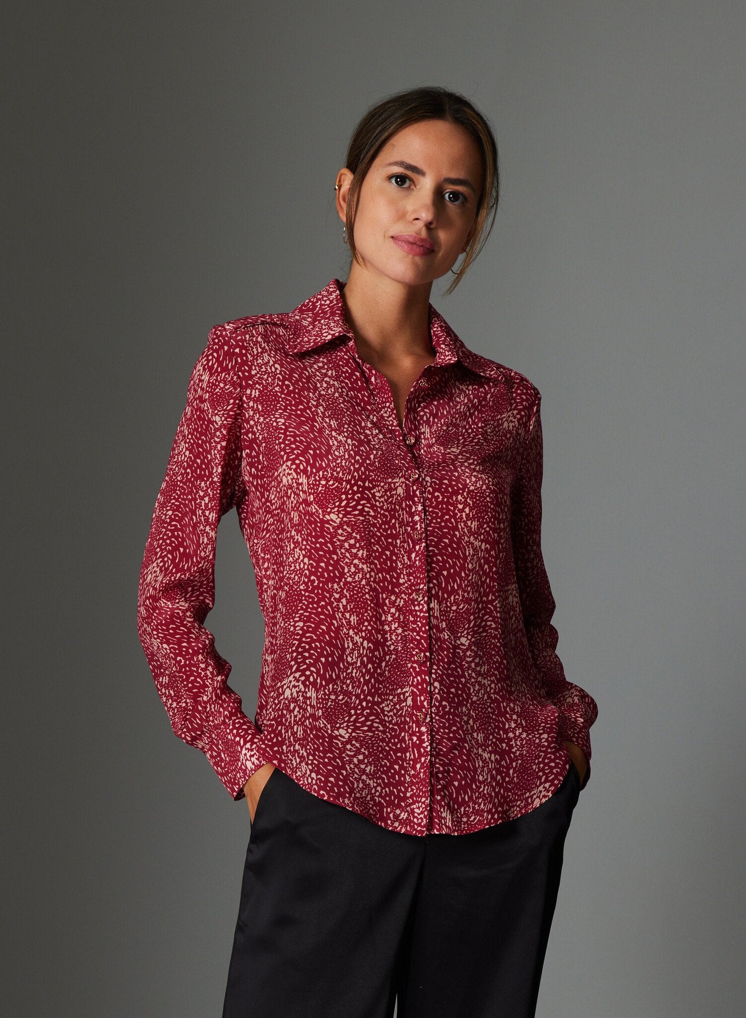 MAEVE BLOUSE - BORDEAUX