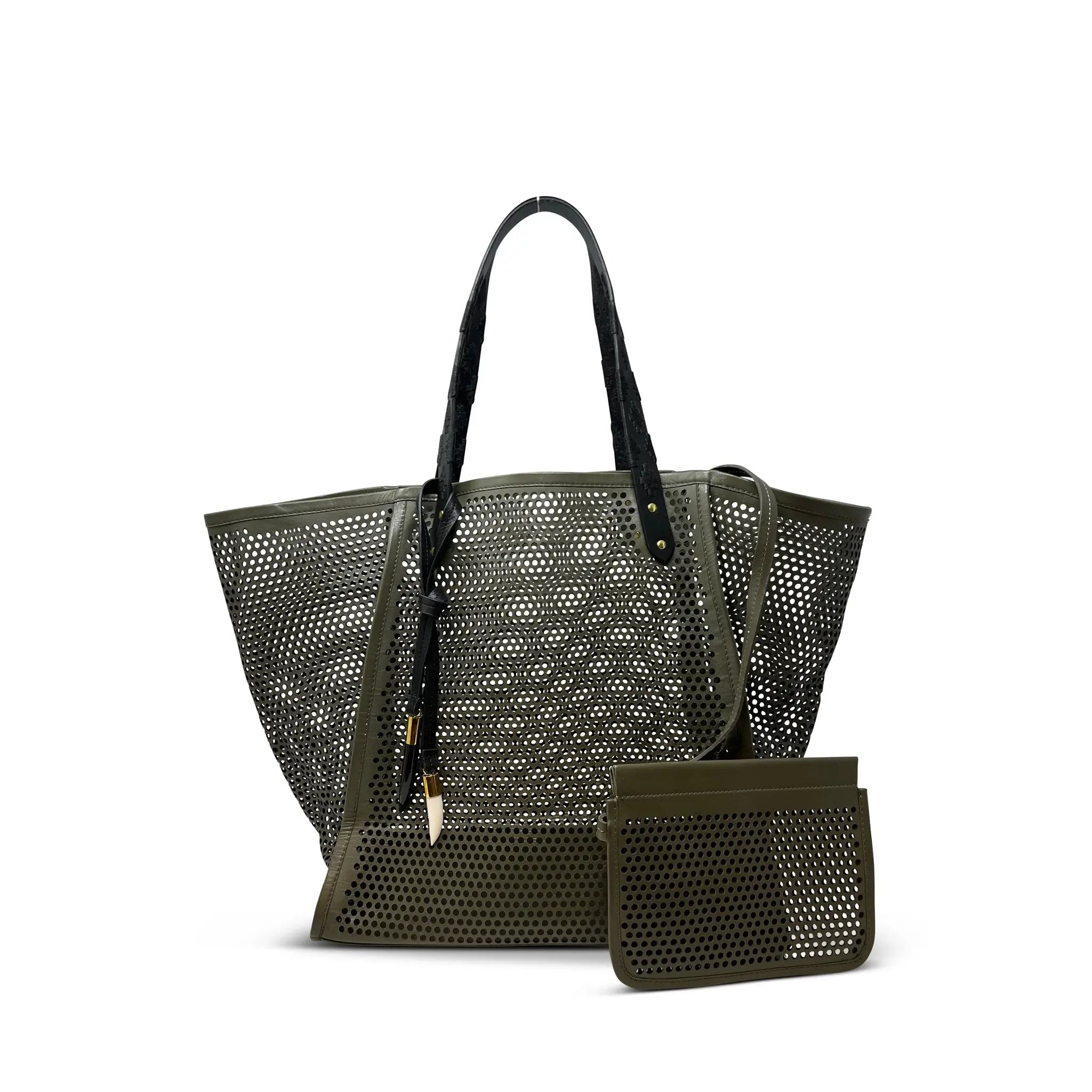 TAUNTON TOTE - OLIVE SUPER PERF