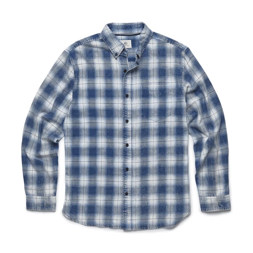 BRIAN WASHED TWILL PLAID SHIRT