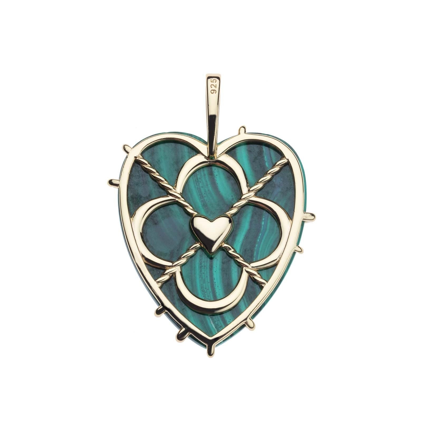 CARRY YOUR HEART MALACHITE 18" DRAWN LINK