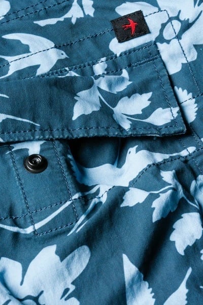 GRAPHIC PADDLE SHORT BLUE FLORAL