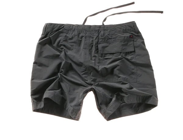 DRAWSTRING PADDLE SHORT CHARCOAL