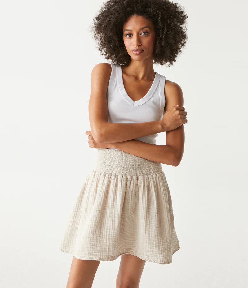 HAVANA SMOCKED MINI SKIRT