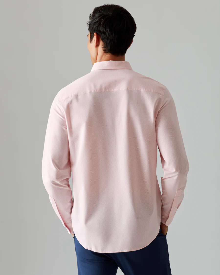 COMMUTER SHIRT SLIM - RED MICRO DOT