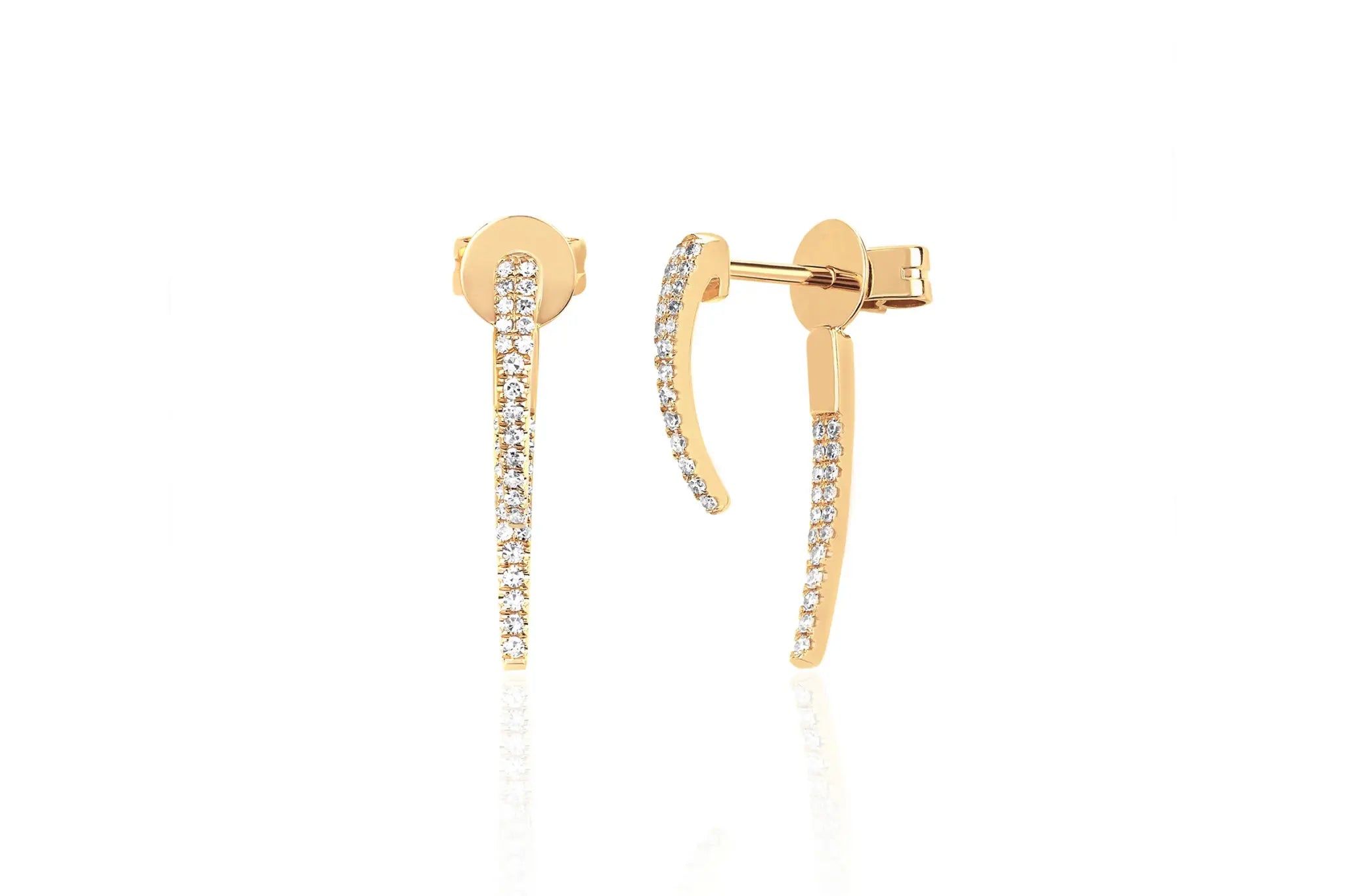 DIAMOND HOOK EARRINGS EF-60552