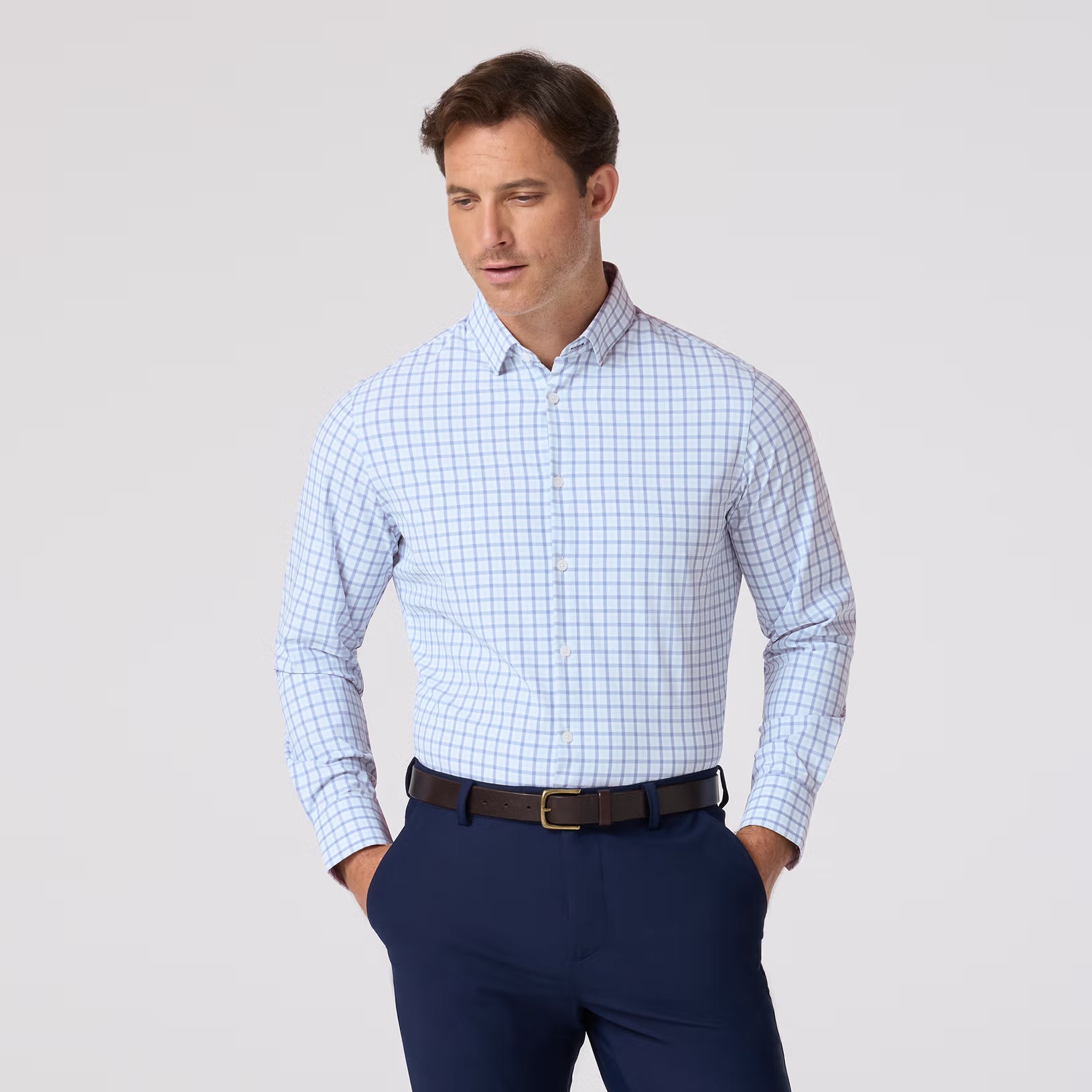 LEEWARD - CLOUD BLUE MILES PLAID