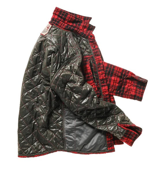 QUILTED FLANNEL SHIRT JACKET