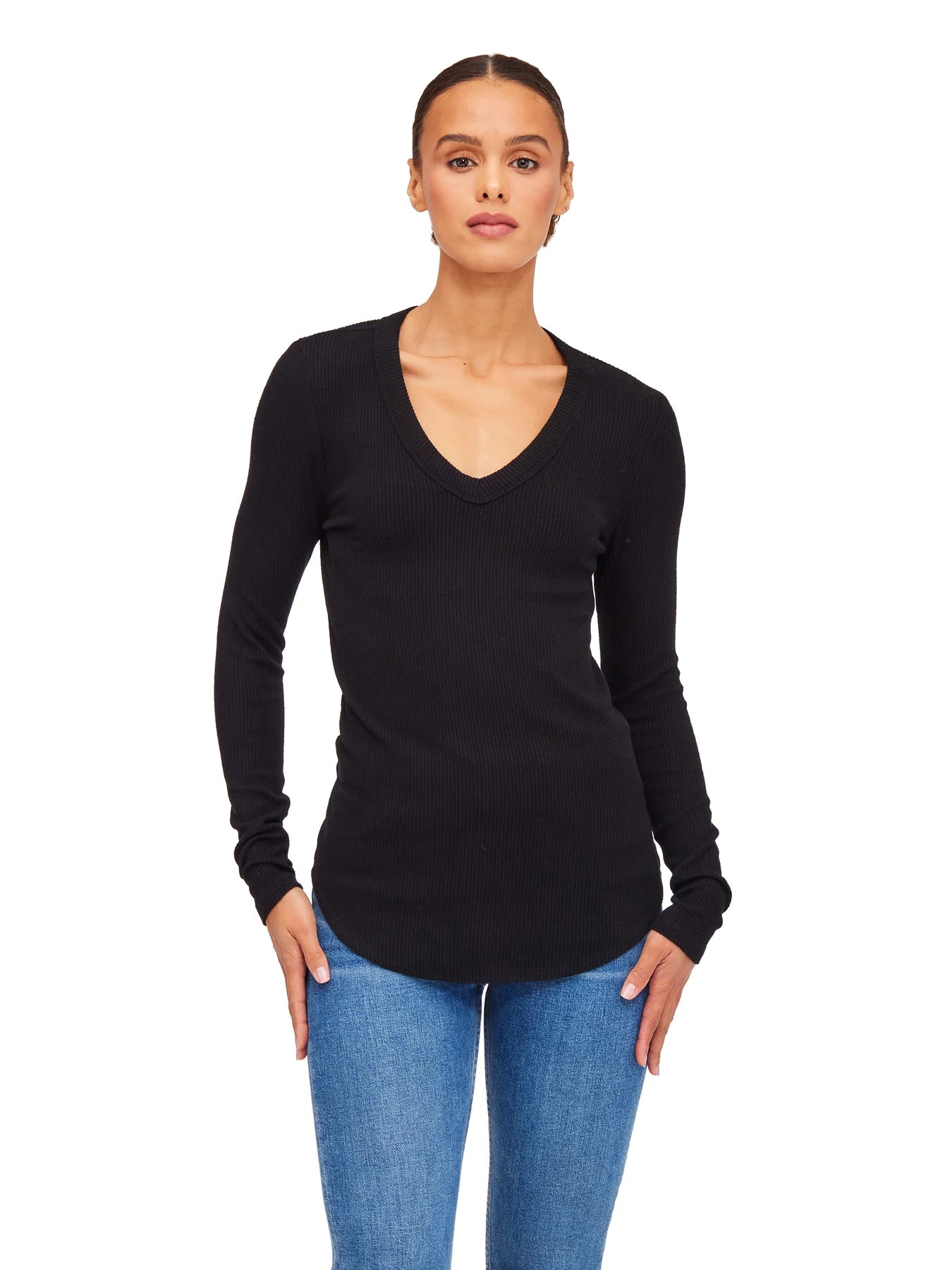 LONG SLEEVE V NECK