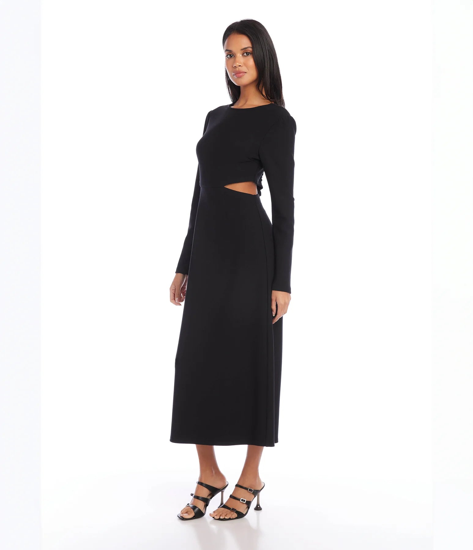 CUTOUT MIDI - BLACK