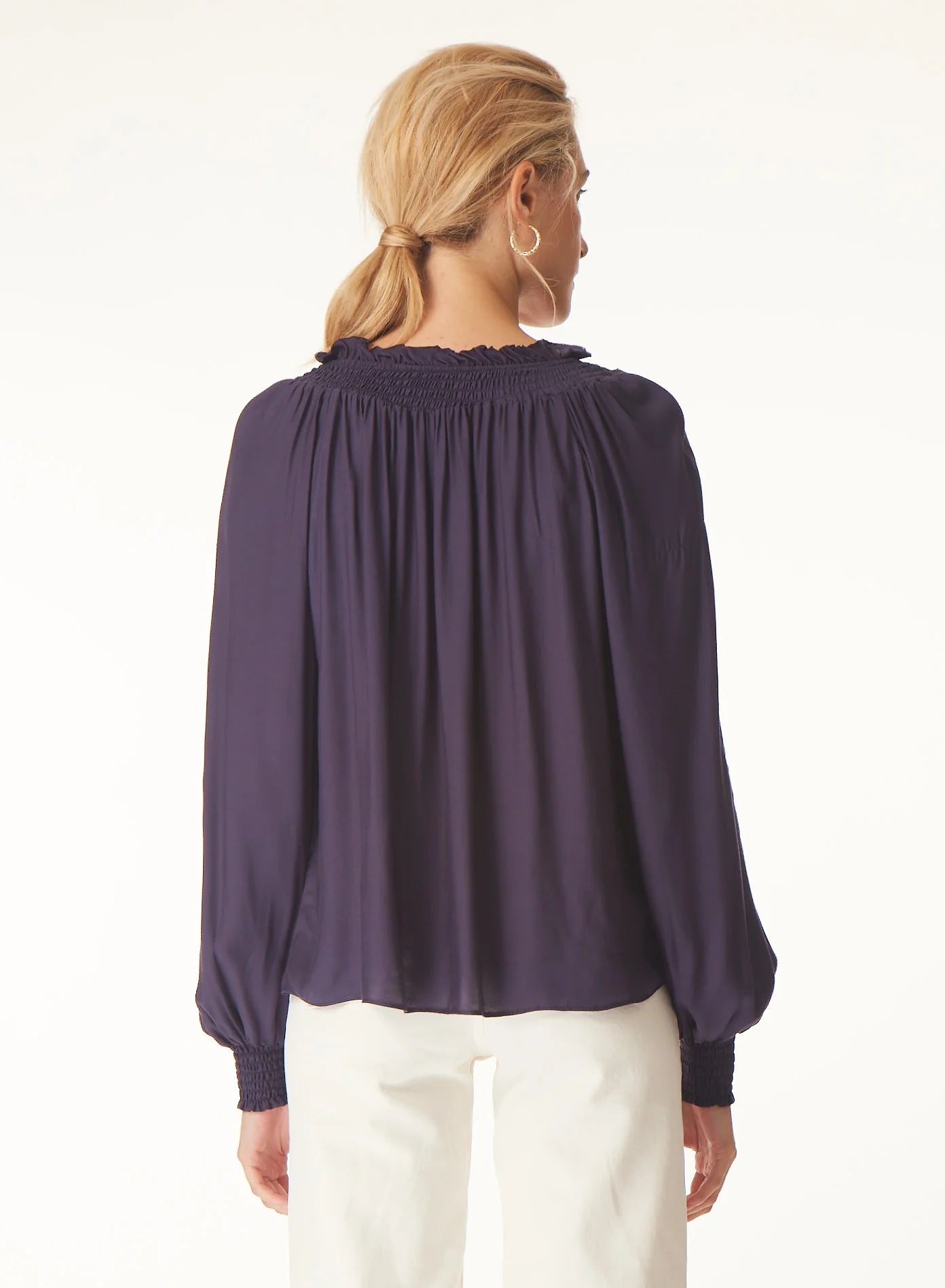 CALISTA BLOUSE - NAVY