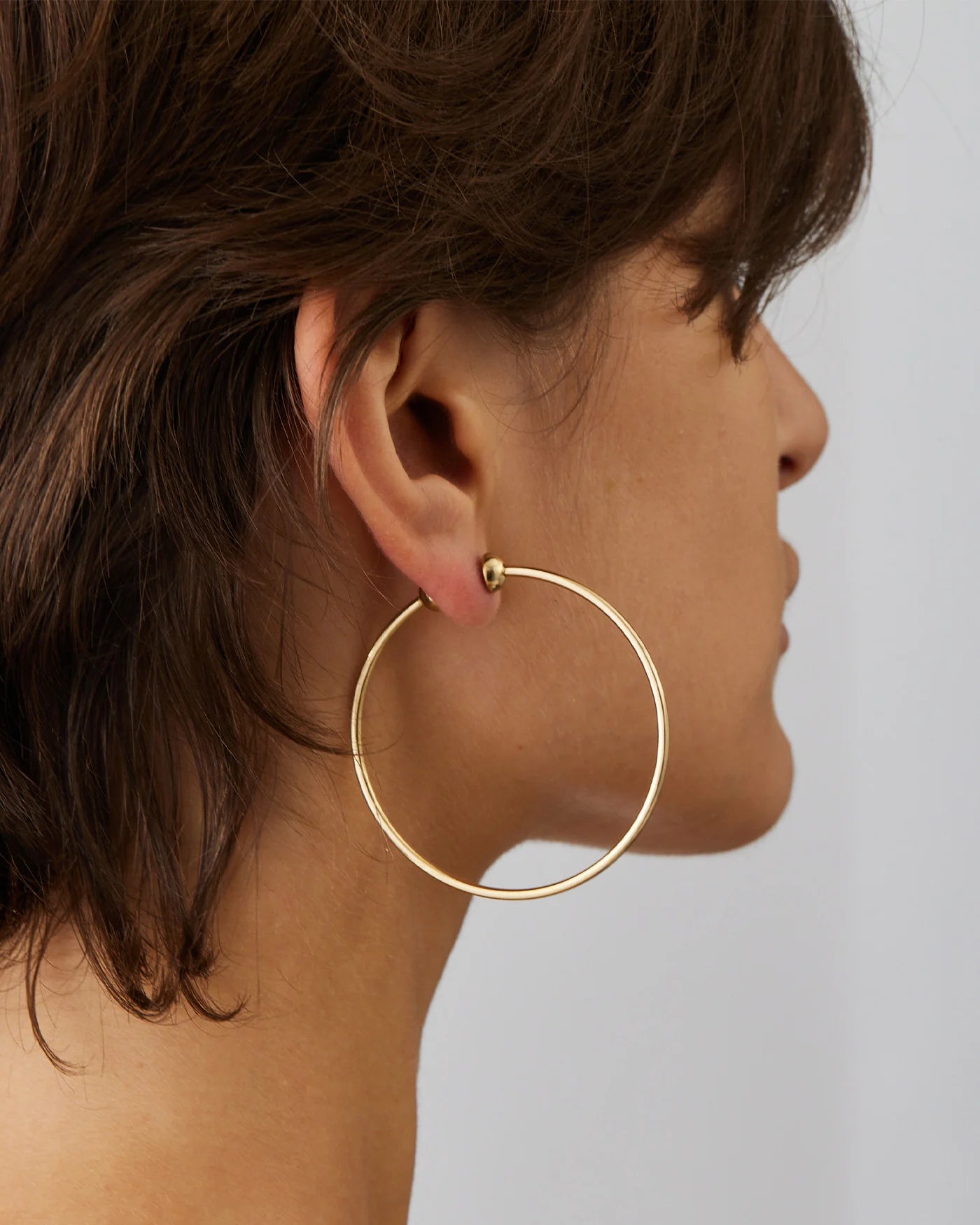 ICON HOOPS MEDIUM GOLD