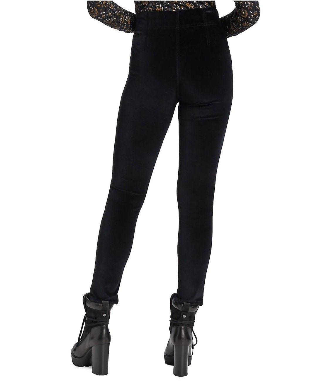 Debbie High-Rise Velvet Skinny Jeans