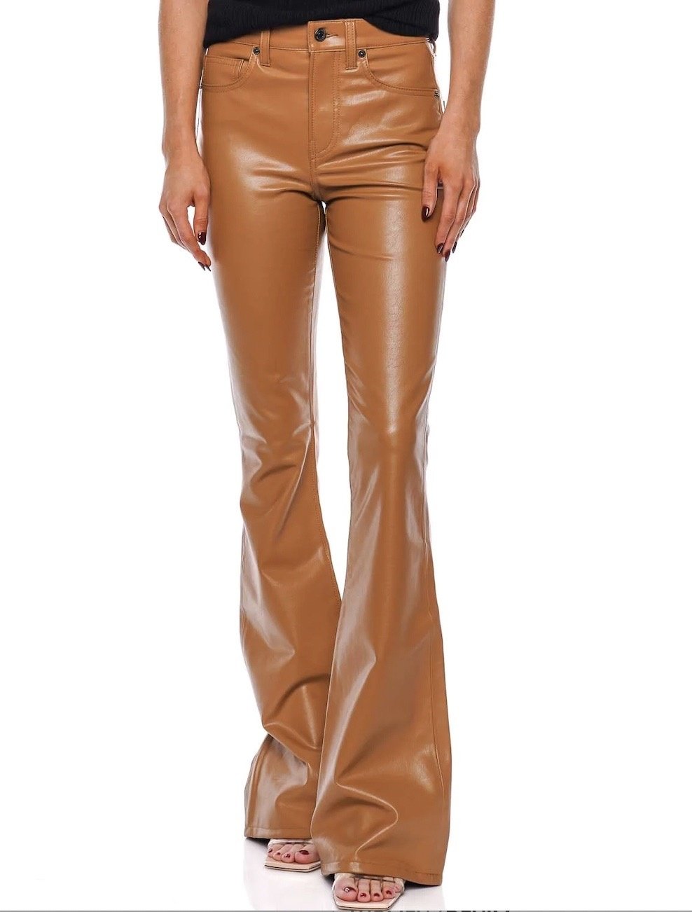 Beverly High Rise Skinny Flare Jeans - Cognac