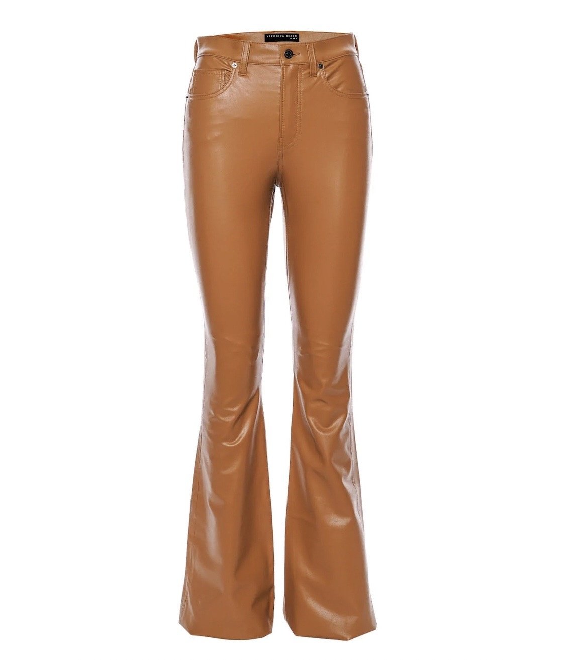 Beverly High Rise Skinny Flare Jeans - Cognac