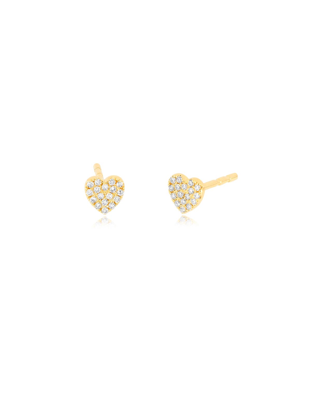 BABY DIAMOND HEART STUD EARRING