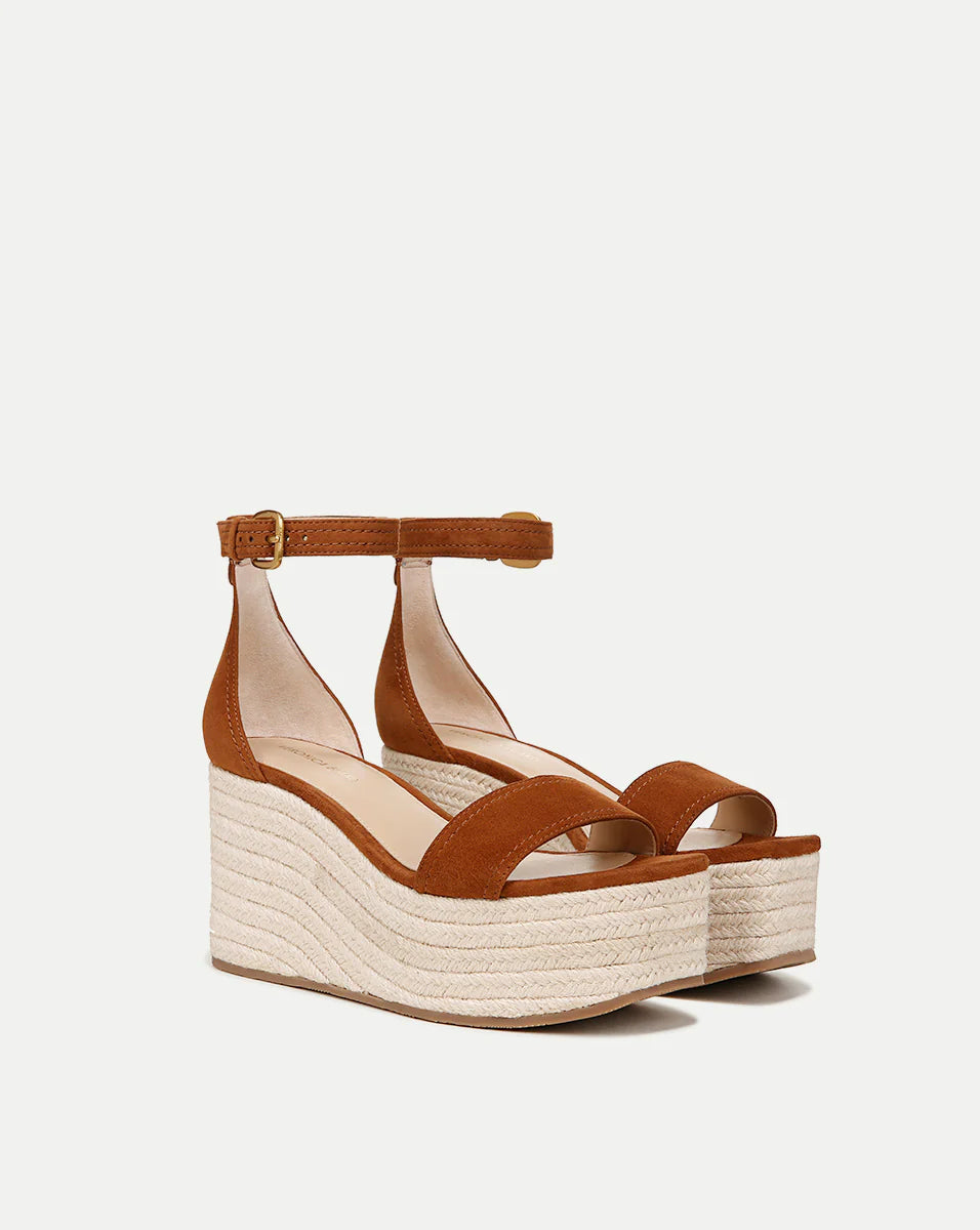 GIANNA RAFFIA WEDGE SANDAL