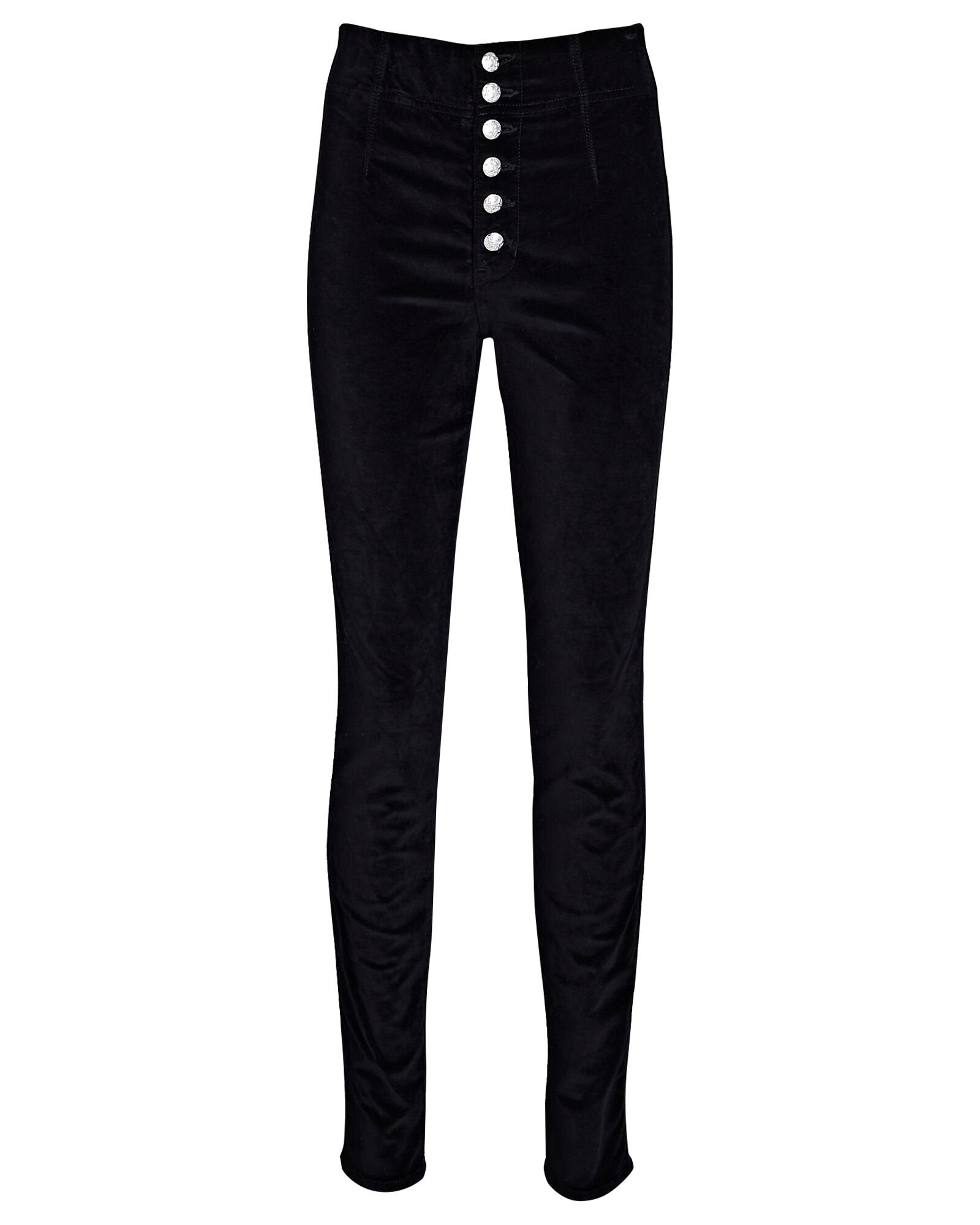 Debbie High-Rise Velvet Skinny Jeans