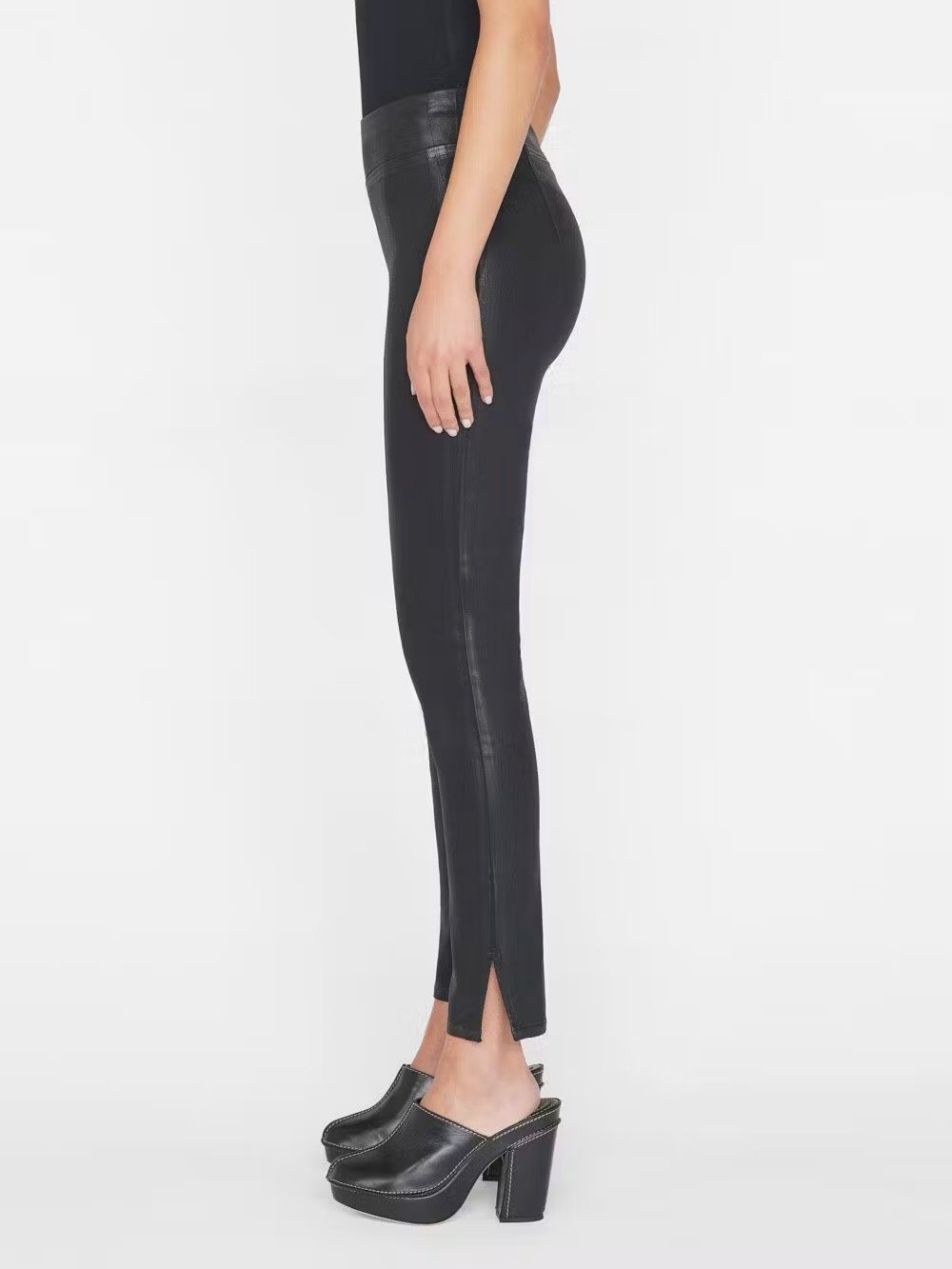 JETSET SKINNY CROP - NOIR COATED