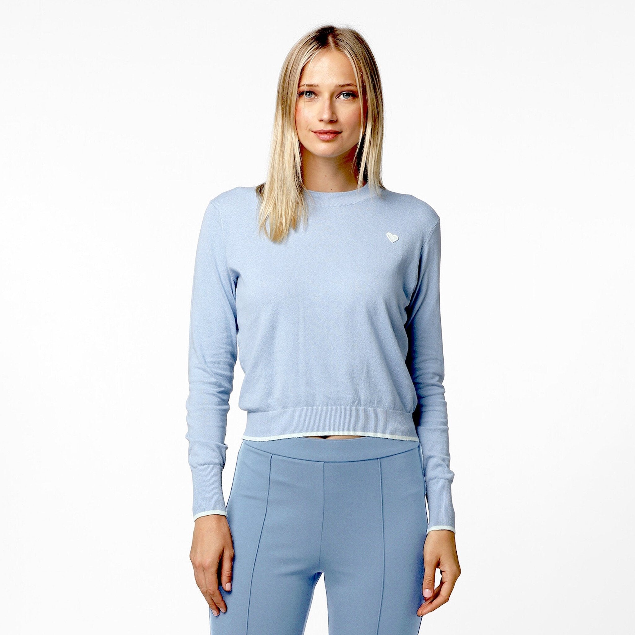 LU COTTON SWEATER - SKY BLUE