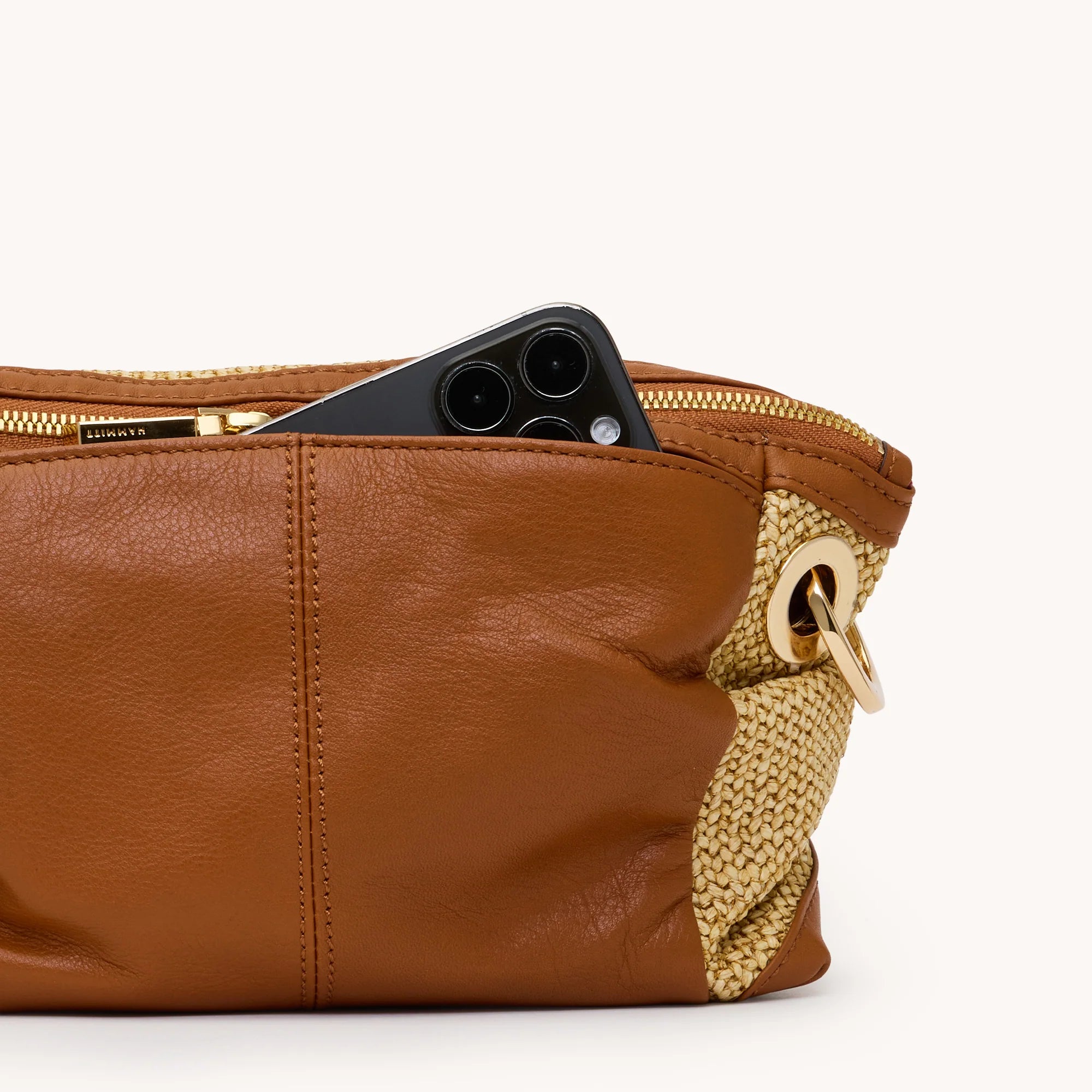DANIEL CROSS SML - COCOA RAFFIA