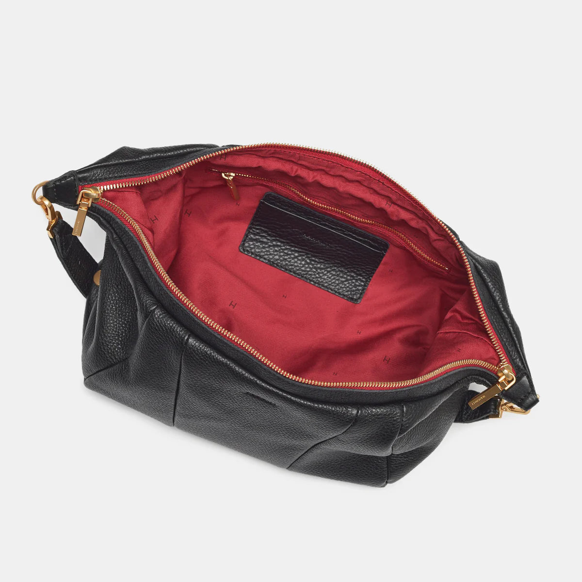 HAMMITT MORGAN - BLACK-BRUSHED GOLD RED ZIP