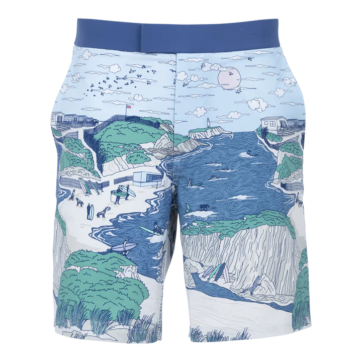 DITCH PLAINS SUPERIOR SWIM SHORT - OCEAN BLUE