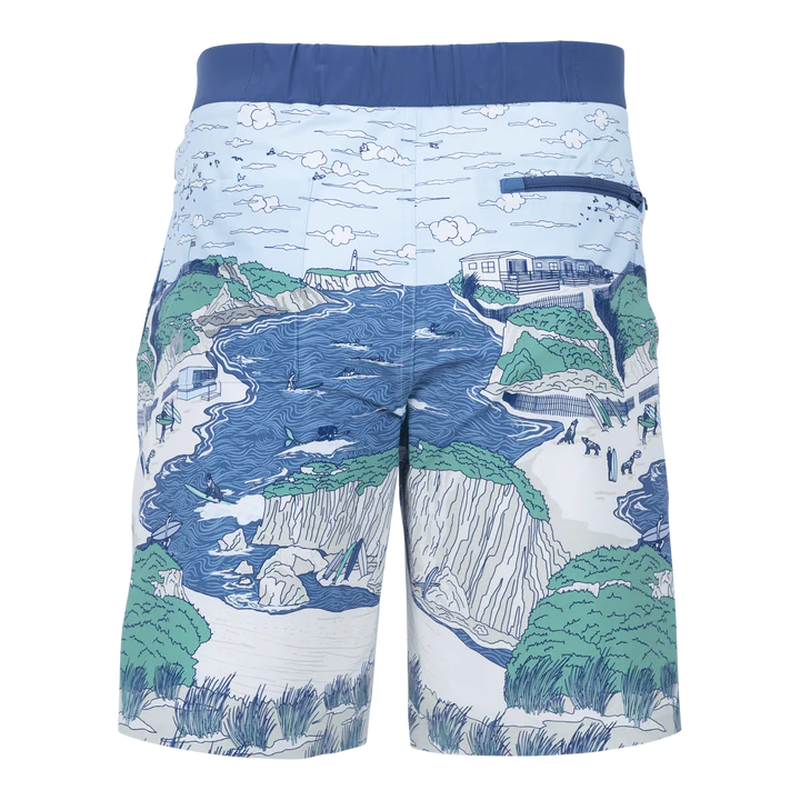 DITCH PLAINS SUPERIOR SWIM SHORT - OCEAN BLUE