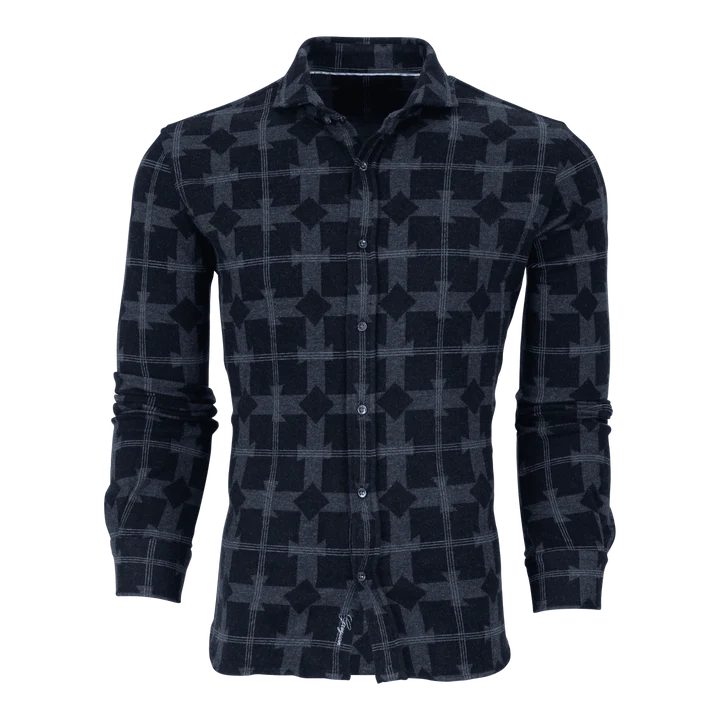 WOODWARD FLEECE KNIT SHIRT - SHEPHERD