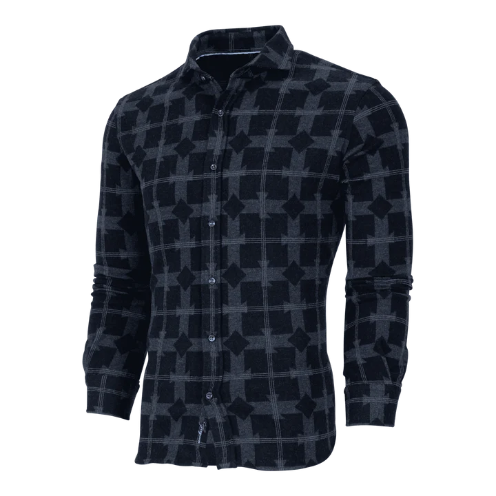 WOODWARD FLEECE KNIT SHIRT - SHEPHERD