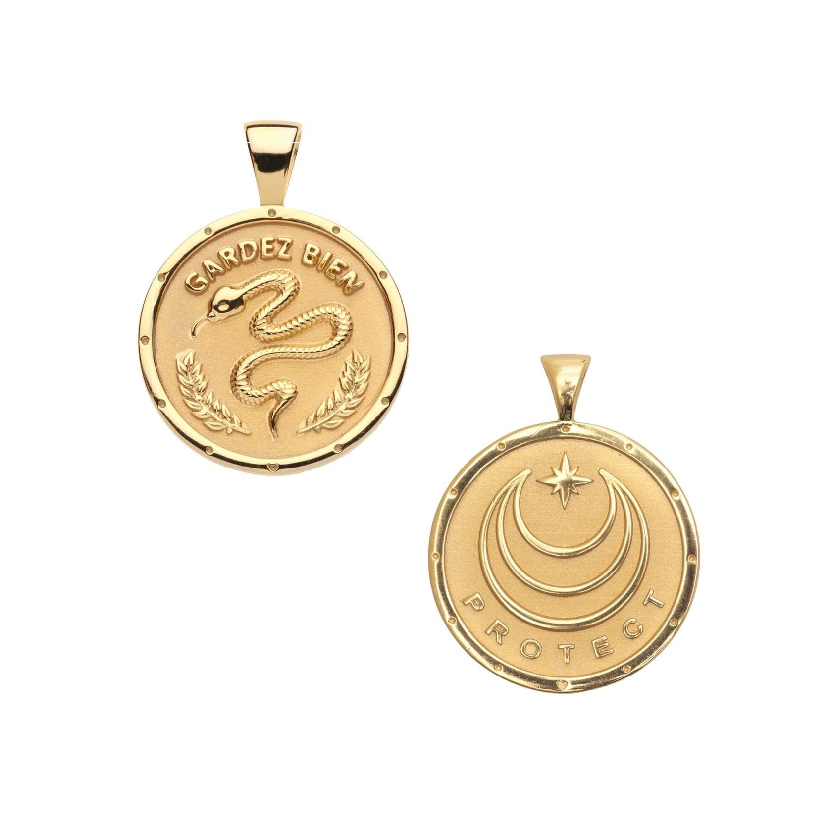 PROTECT SMALL PENDANT COIN - 16-18" SATELLITE