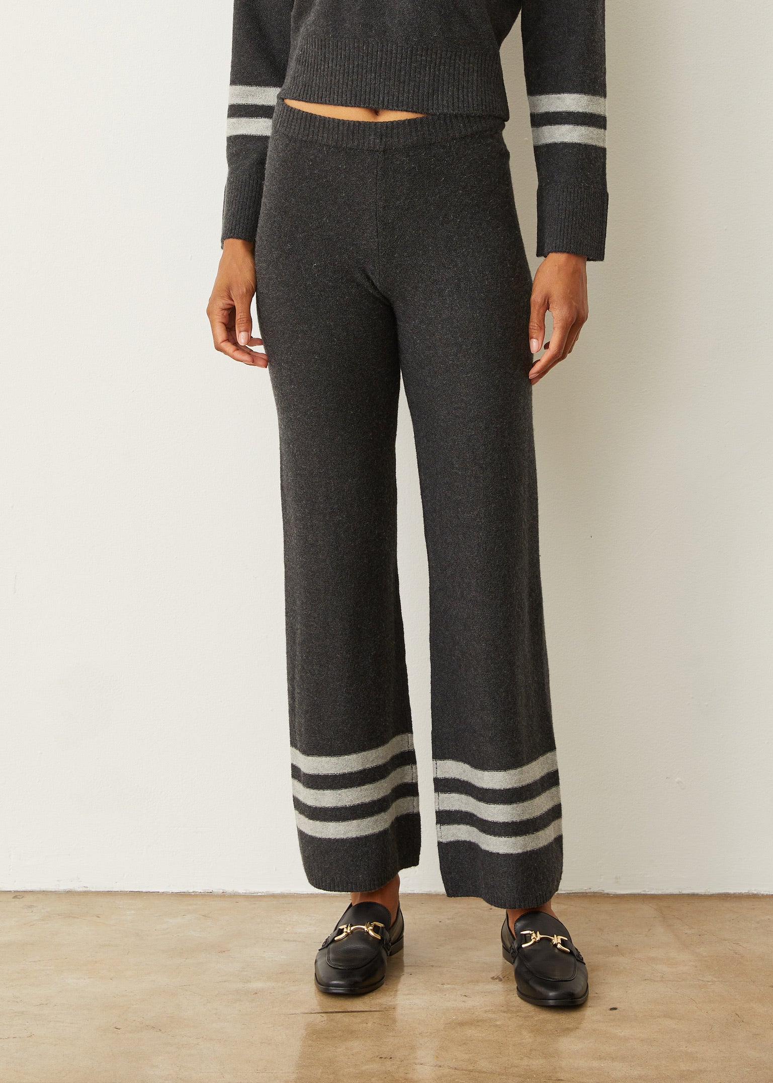 MONROW PLUSH STRIPE PANT