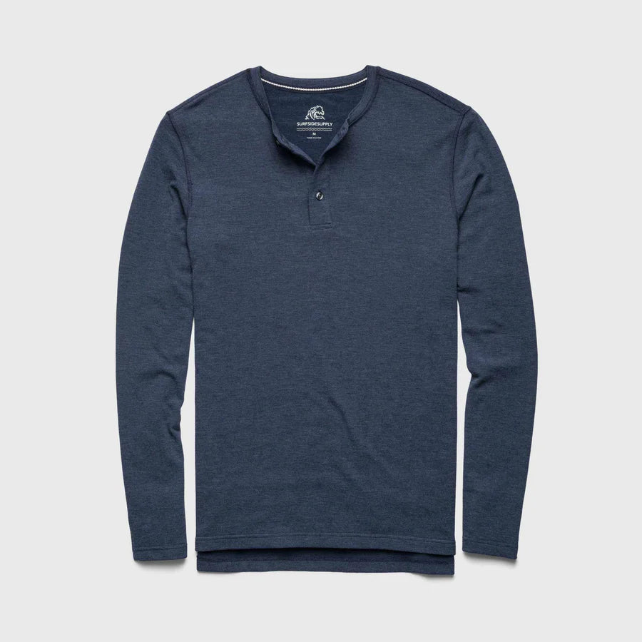 surfside Sean Long Sleeve Ultra Soft Classic Henley