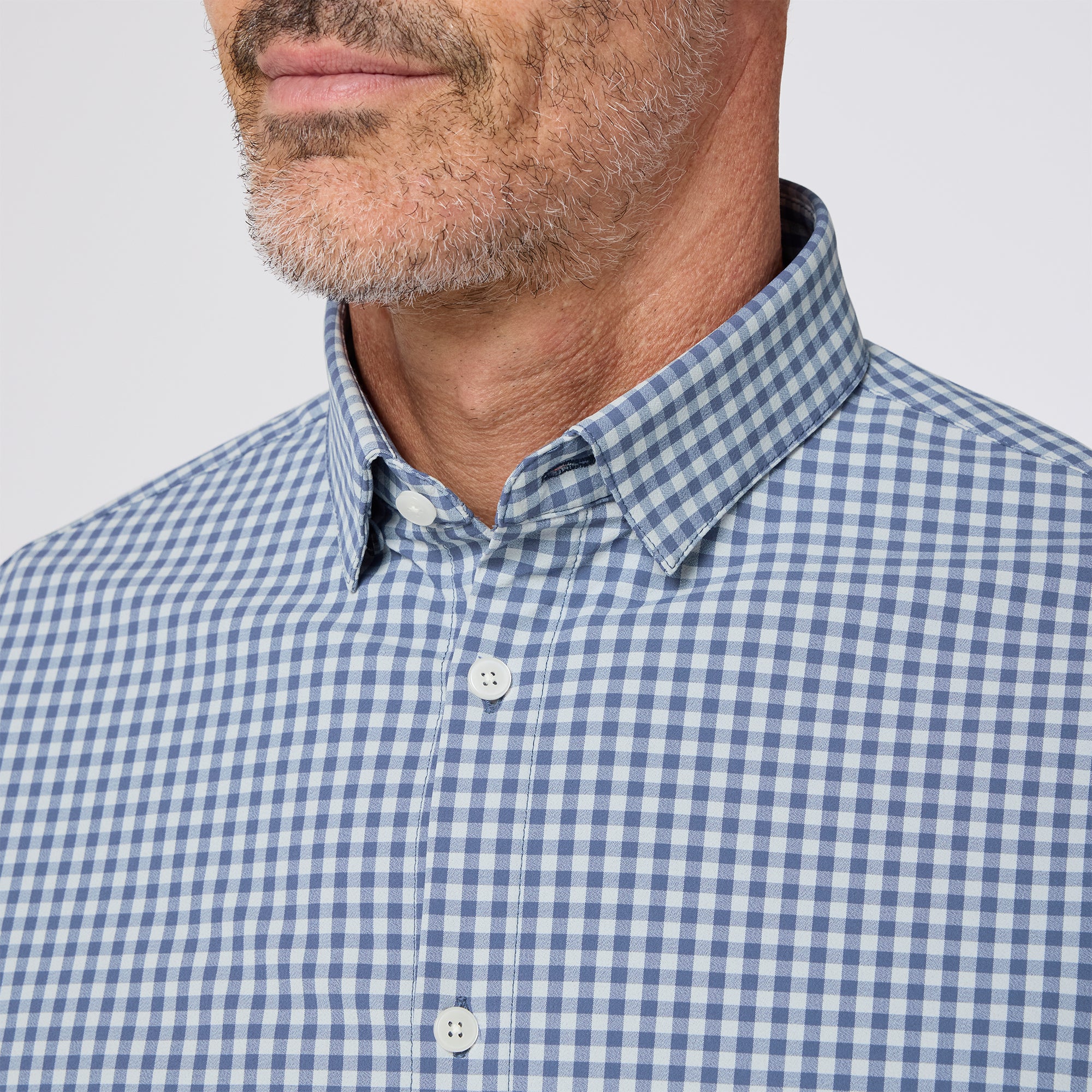 LEEWARD NT - ALUMINUM CREW GINGHAM