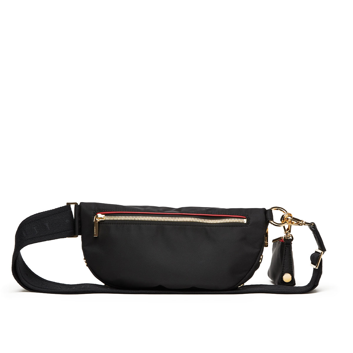CHARLES CROSSBODY MED - BLACK NYLON CARGO/GOLD