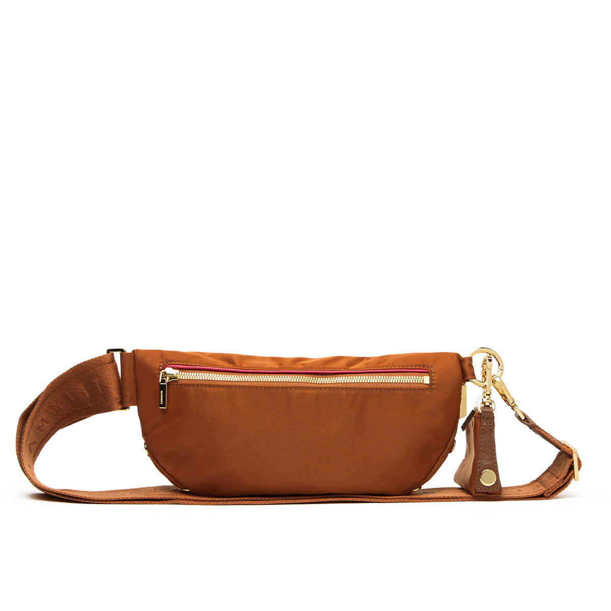 CHARLES CROSSBODY MED - AMBER NYLON/GOLD
