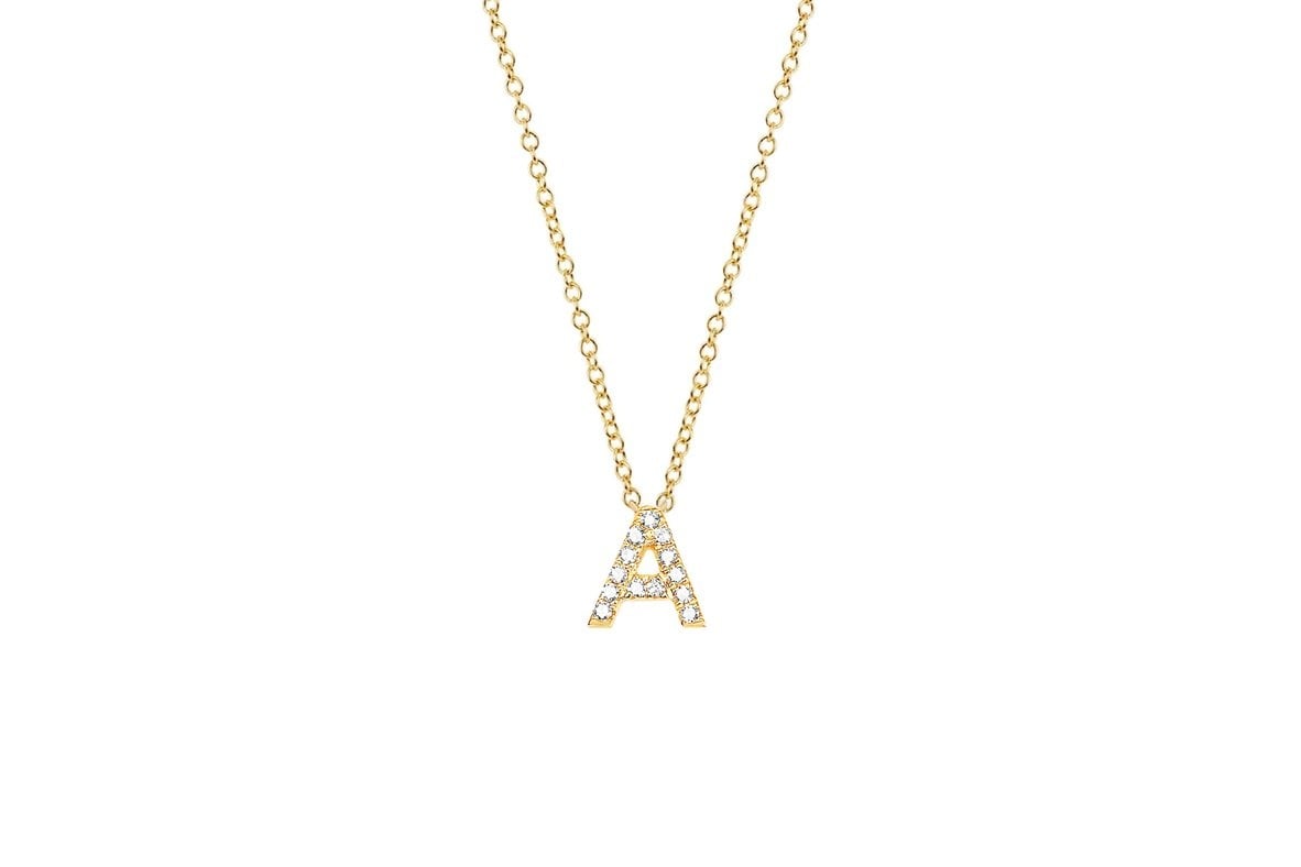 DIAMOND INITIAL NECKLACE EF-60906