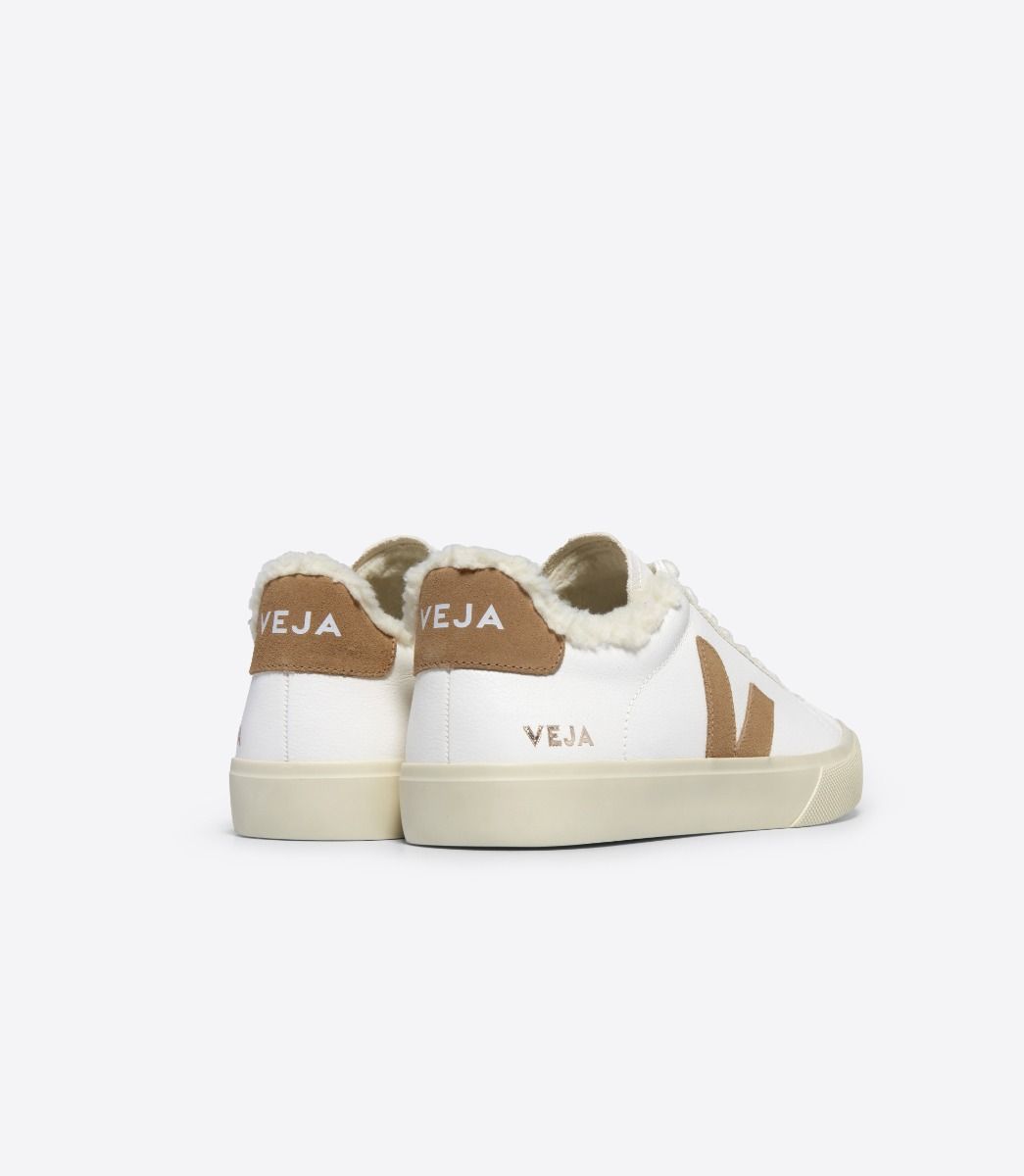 veja CAMPO FURED LEATHER WHITE DESERT