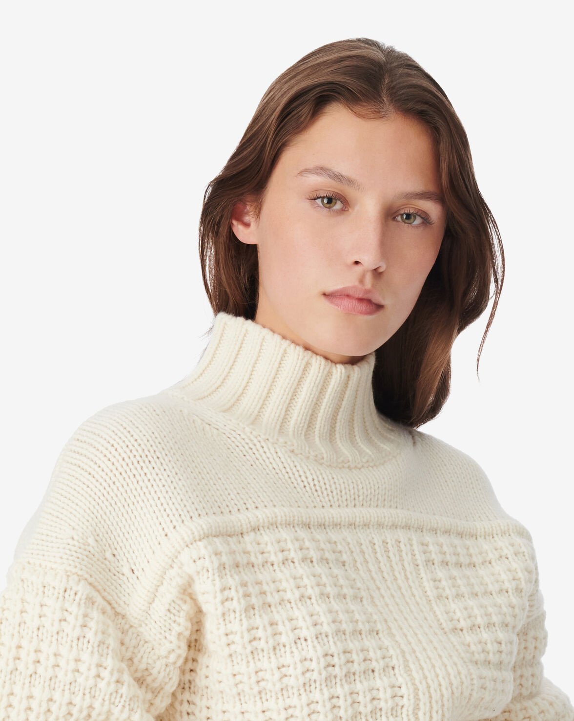 LEXA HIGH-NECK WOOL SWEATER - ERCU