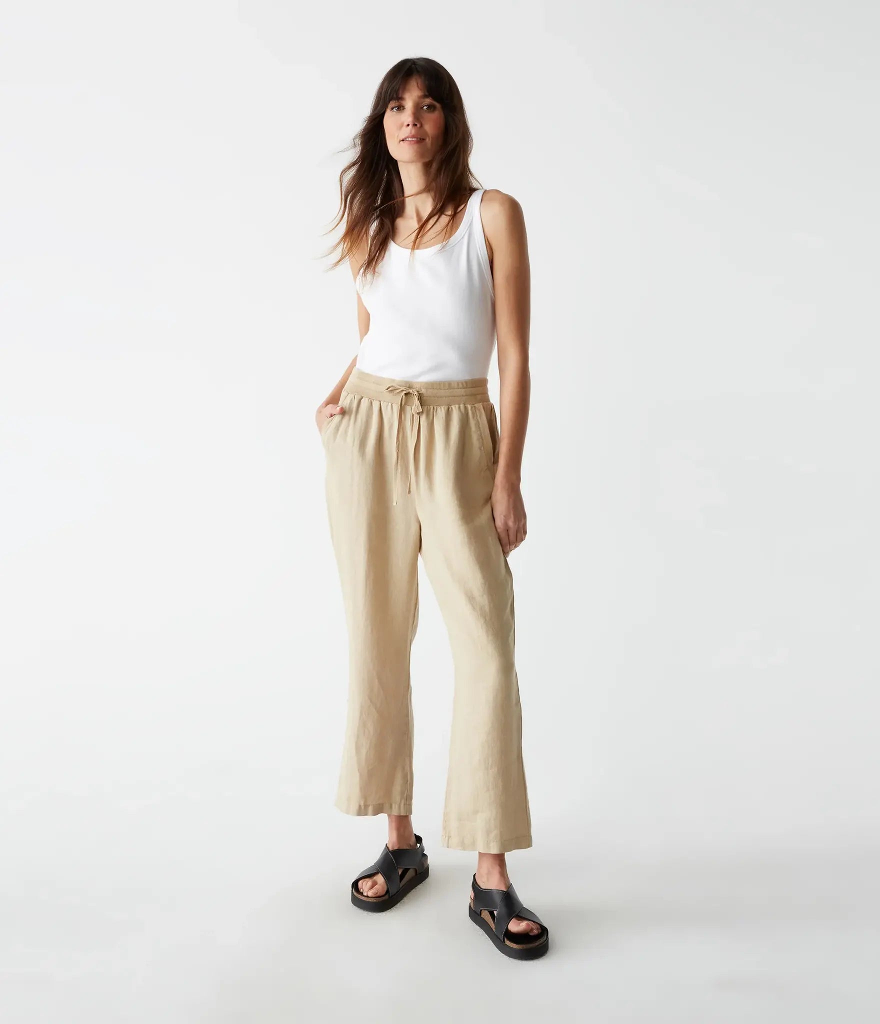 NOLAN PULL ON PANT - NATURAL