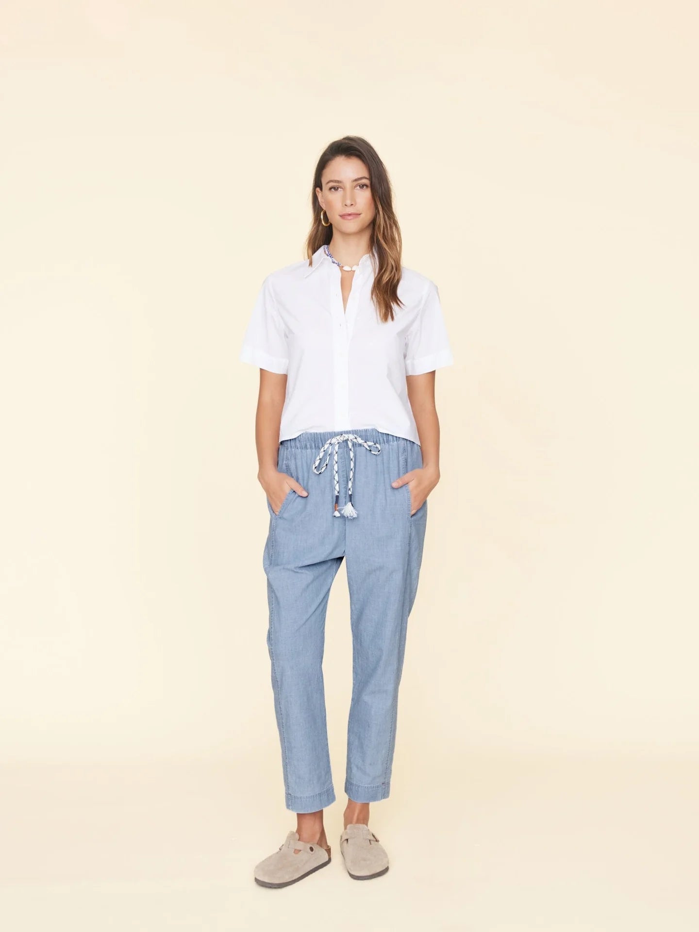 DRAPER PANT - DUSTY BLUE